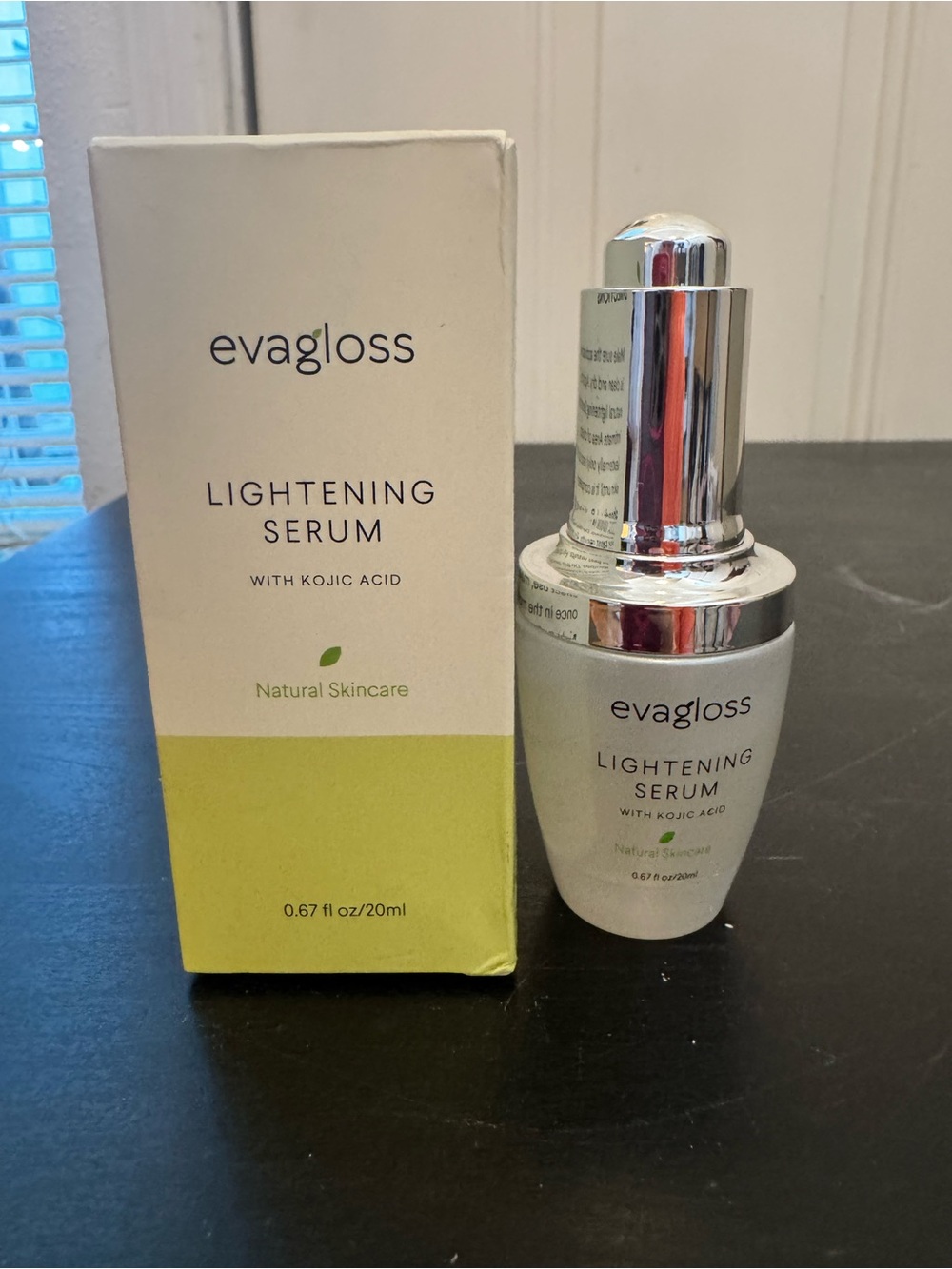 Evagloss Lightening Serum 0.67oz 2/3 full in box